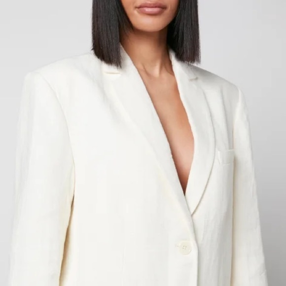 Anine Bing Quinn Linen Blazer - Picture 4 of 4